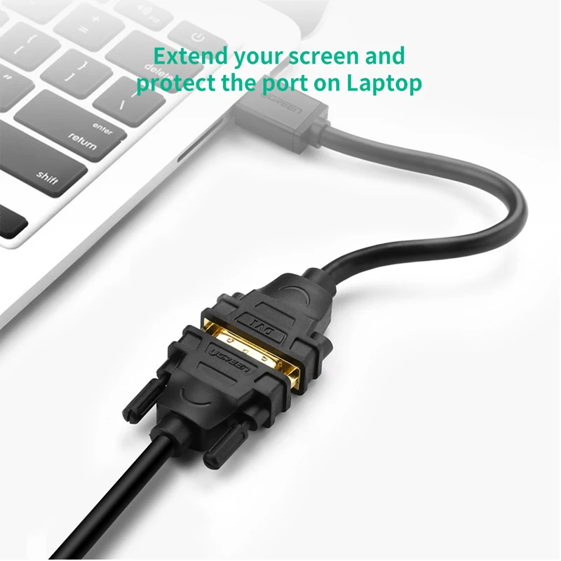 Ugreen HDMI совместим с DVI 24 + 5 адаптером Male I Женский конвертер адаптер Поддержка 1080P