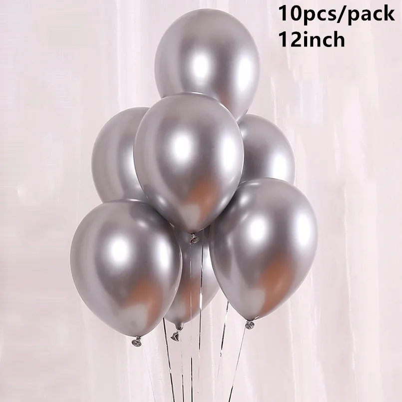 Christmas Green Red Latex Balloons Merry Metallic Gold Sliver Balloon Wedding Party Decoration for Home Kids Toys | Дом и сад