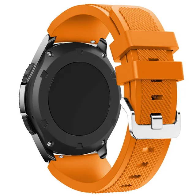 Orange HOKE 22 мм спортивный силиконовый ремешок для samsung gear S3 Frontier Band для gear S3 классический резиновый ремешок для часов сменный Браслет - Цвет ремешка: Orange