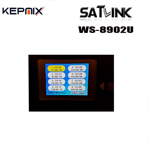 Модулятор маршрута SATLINK 7990 DVB T 8 MPEG4 аналоговый источник A/V на канал WS 8902U