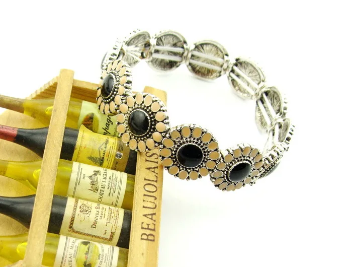 Iutopian брендовый прозрачный винтажный Ретро Цветочный браслет для женщин в