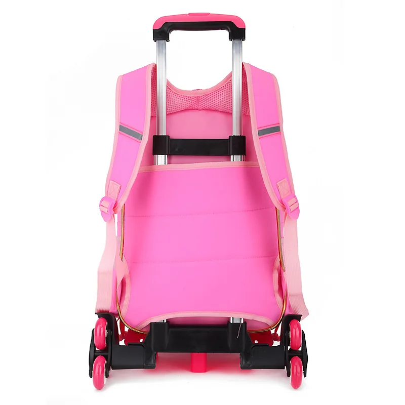 2019 водонепроницаемый рюкзак на колесах для девочек детская школьная сумка