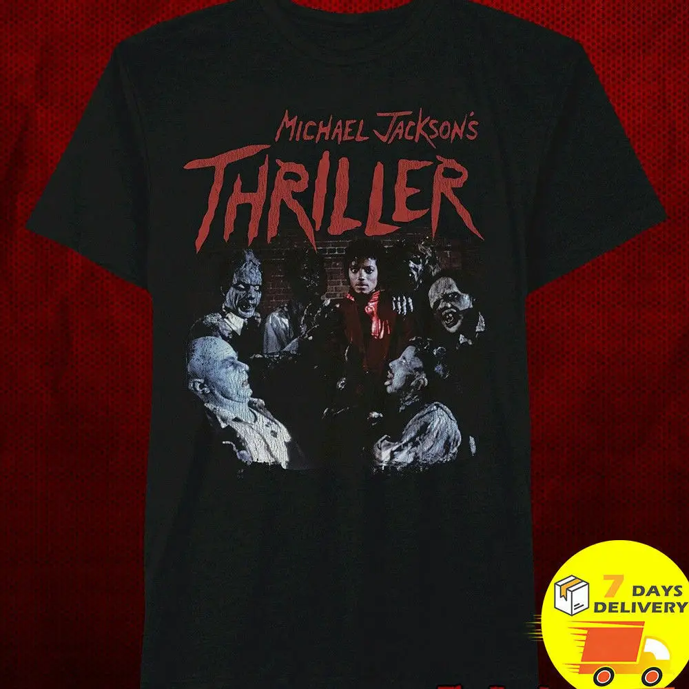 Майкл Джексон Thriller 1982 зомби Ретро Винтаж Мужская s футболка для Mj Fan 2019 модная