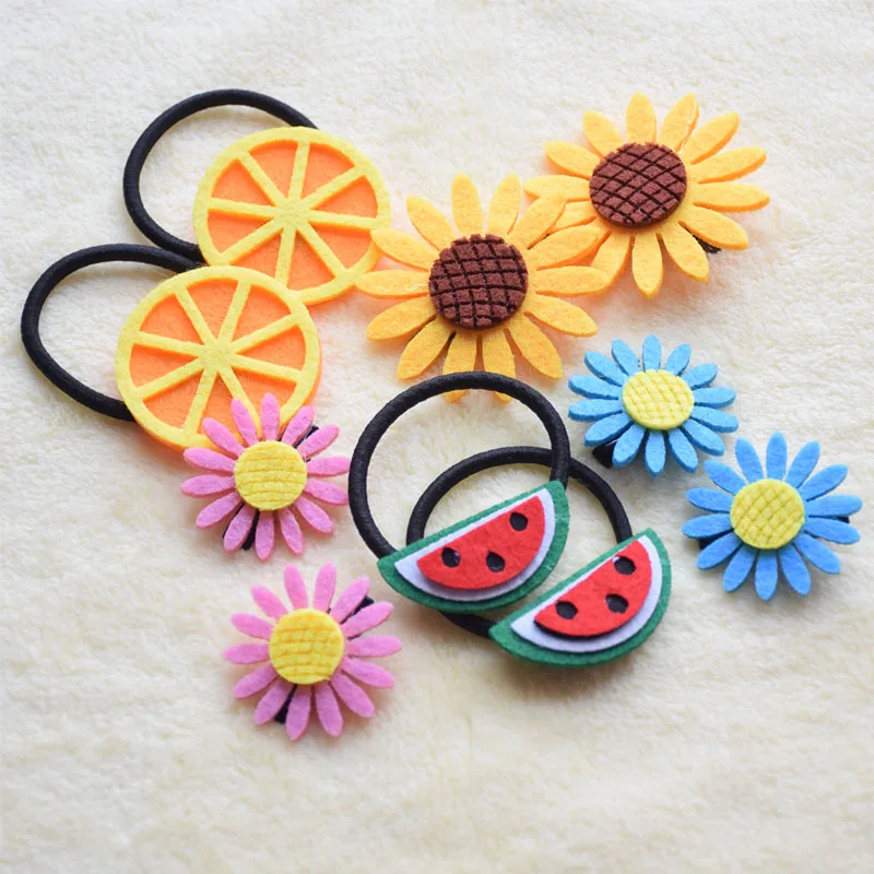 Цветочные аксессуары для волос женщин и девочек эластичная лента