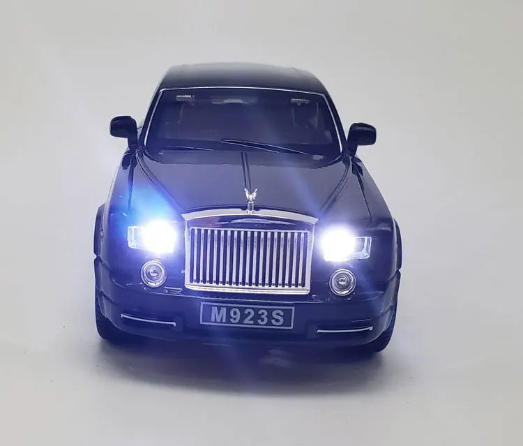 1:24 Литой под давлением элегантный роскошный лимузин седан для TheRolls-Royce Ghost металлическая модель автомобиля коллекция 6 дверей открытые игрушки автомобиль