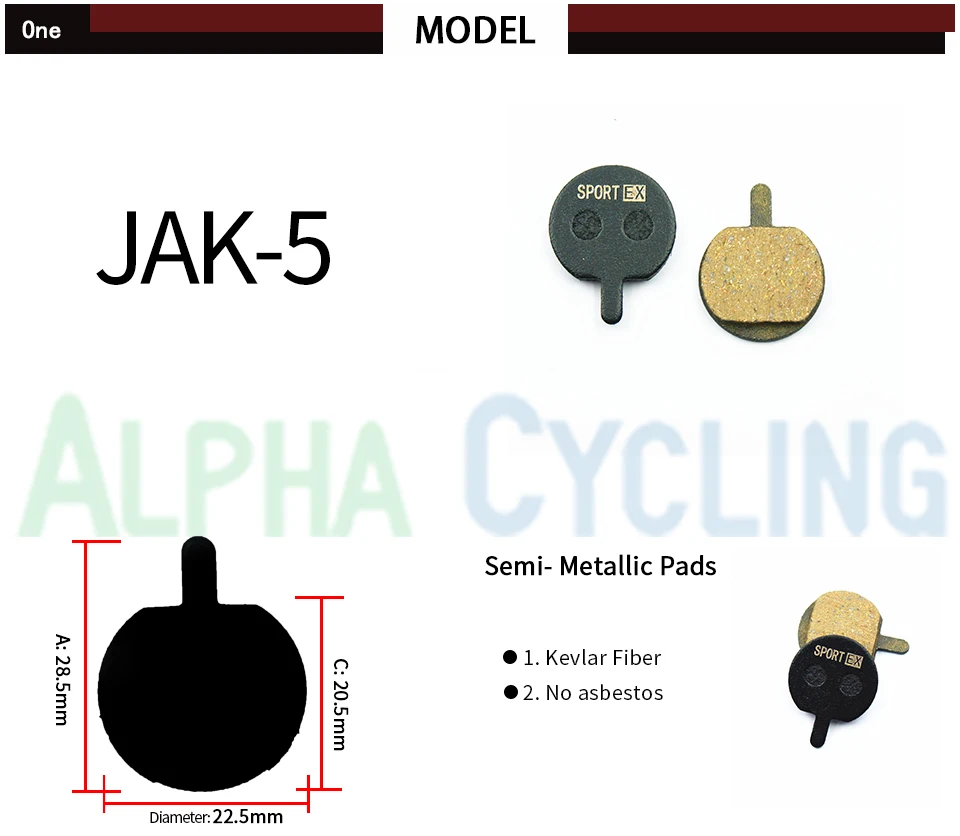 Bicycle Disc Brake Pads For JAK-5 Resin Original 10 Pairs Sport Ex | Спорт и развлечения