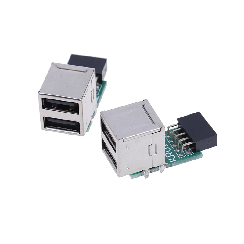 1 шт. Внутренняя Материнская плата 9pin в 2 порта USB 0 A Женский адаптер конвертер