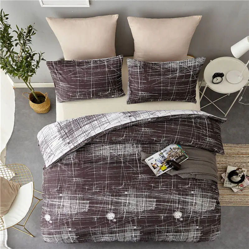 black LOVINSUNSHINE Comforter Bedding Sets King Duvet Cover Set Quilt Cover Set Queen Size NP01 - Цвет: black