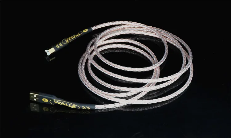 Hi-End 8N OCC посеребренный USB аудио кабель для передачи данных USB кабель DAC USB hifi кабель A-B usb кабель