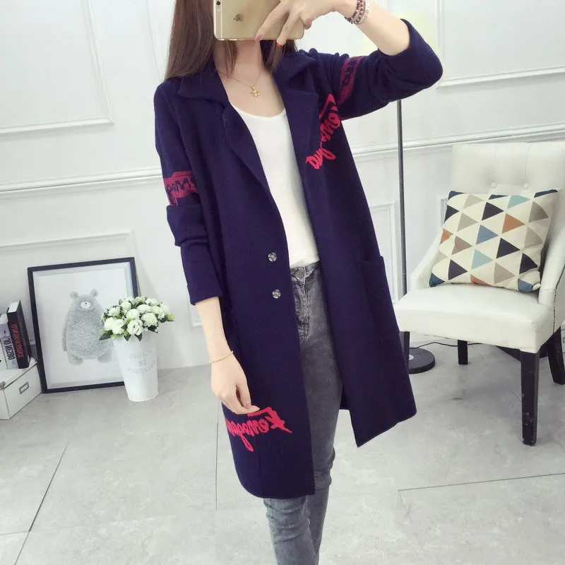 2021 кардиганы больших размеров с длинным рукавом тонкая куртка Женский вязаный