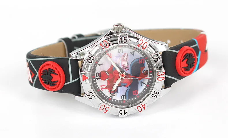 Бренд Disney детские часы с изображением Человека-паука для мальчиков студенческие