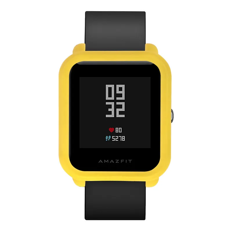 Мягкий силиконовый чехол 2 в 1 для смарт-часов xiaomi huami amazfit bit bip защитный часов + 5 шт.