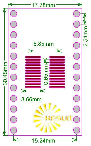 Бесплатная доставка 100 шт. SOIC24 TSSOP24 SSOP24 SO24 SOP24 поворотный DIP24 IC адаптер