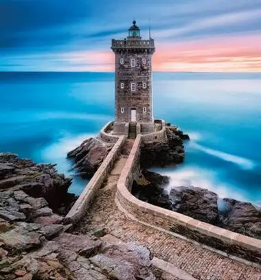 Full Square/Round Drill 5D DIY Diamond Painting "Sea lighthouse" 3D Embroidery Cross Stitch Mosaic child decoration Gifts YU443 - Color: Sky blue