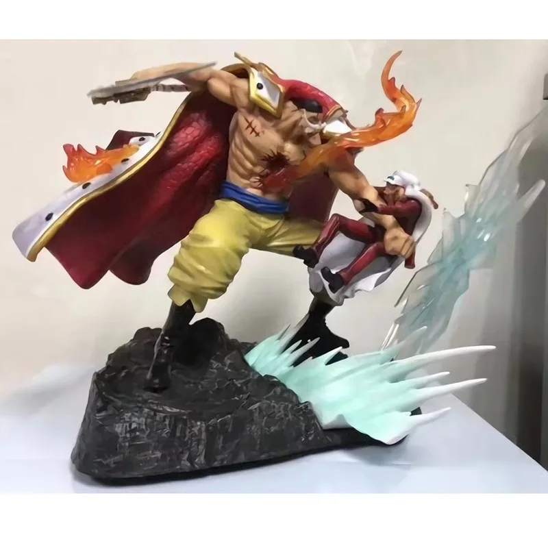 Аниме " one piece GK Эдвард Ньюгейт против Сакадзуки статуи в коробке 22 см ПВХ фигурка Битва за Купол Модель игрушки подарки