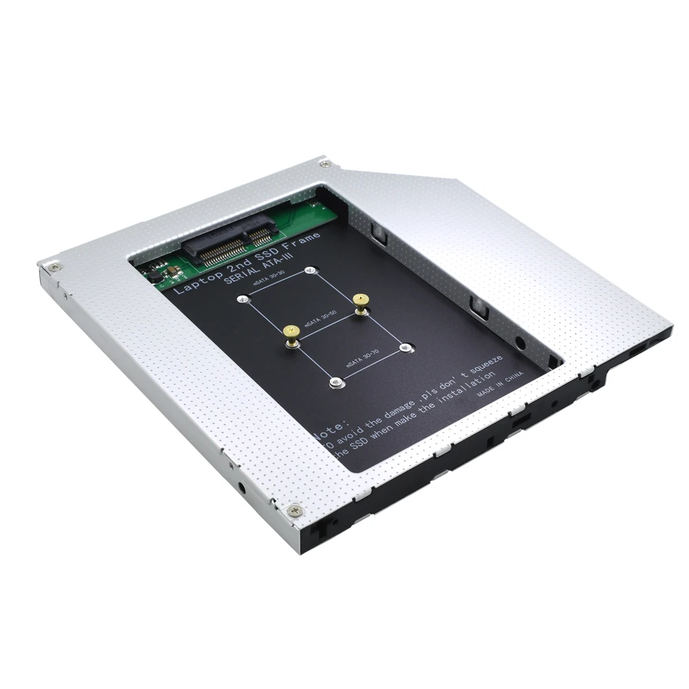 TISHRIC SATA 3 0 9 5 мм корпус Caddy для MSATA 2nd HDD SSD адаптер жесткого диска ноутбука