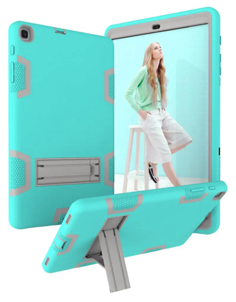 Light Green Gray Противоударный чехол для планшета samsung Galaxy Tab A 360, защитный чехол для samsung Galaxy Tab A10.1 дюймов() T510/T515 - Цвет: Light Green Gray