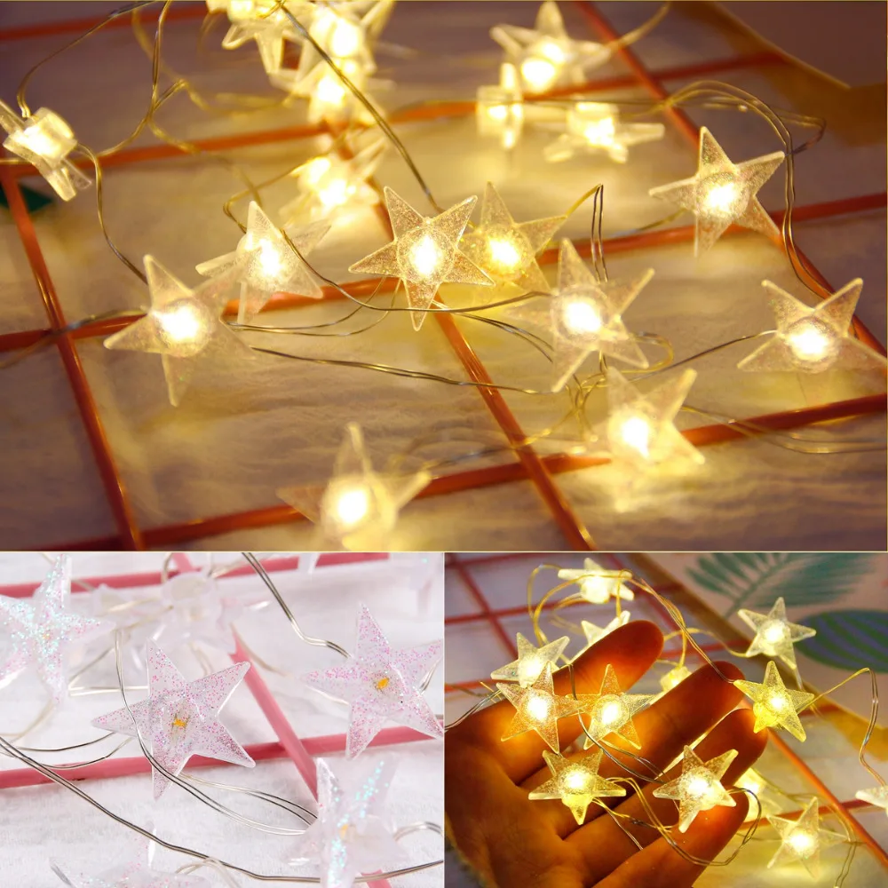 PATIMATE 2M 20LED String Light Pineapple Flamingo Decor Unicorn Party Tropical Birthday Supplies | Дом и сад