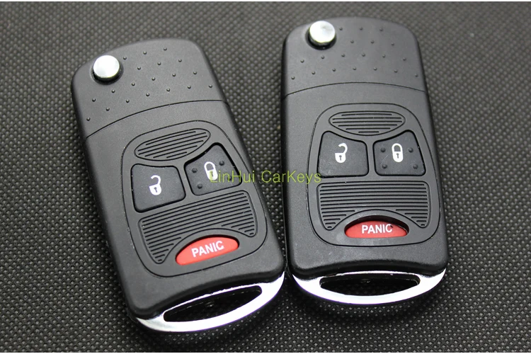PINECONE для CHRYSLER 300C SEBRING JEEP WRANGLER COMPASS Key Shell 2+ 1 кнопки Uncut Латунное лезвие модифицированный пульт дистанционного ключа оболочки 1 шт