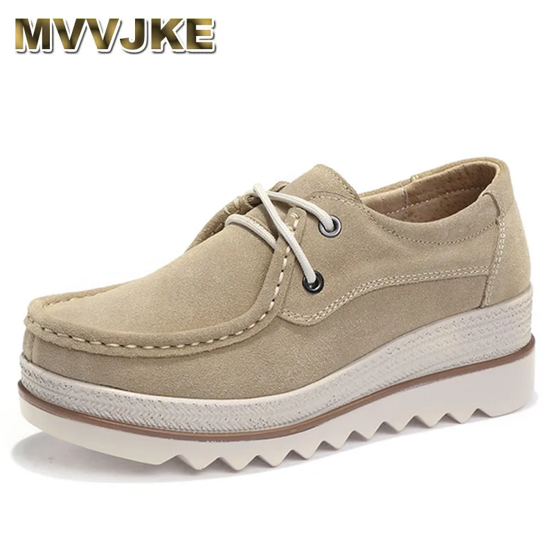 Женская замшевая обувь на толстой подошве со шнуровкой|women flats|lace flatslace up flats |