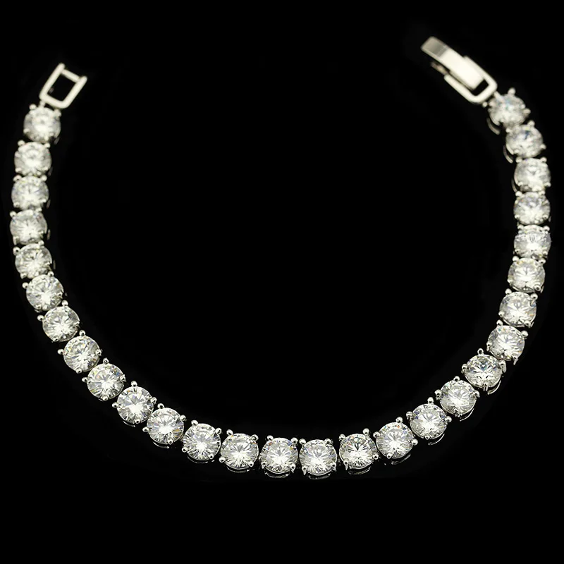 Теннисный браслет со льдом и цирконием женские Украшения В Стиле Хип-хоп из