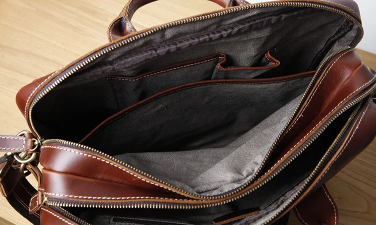 LAN Бесплатная доставка мужской кожаный портфель s сумка на плечо мужские дорожные