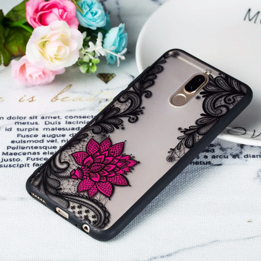 FGHGF кружевной Цветочный чехол для Huawei Mate 10 Lite силиконовый ТПУ PC Y6 II Nova 2i Honor 5A 9i Fundas |