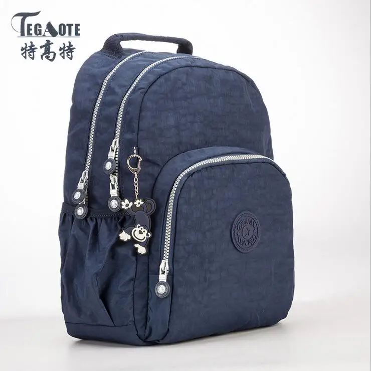 TEGAOTE маленький рюкзак для девочек-подростков Mochila женский рюкзак женский однотонный нейлоновый Повседневный Женский Рюкзак Студенческая сумка Sac A Dos