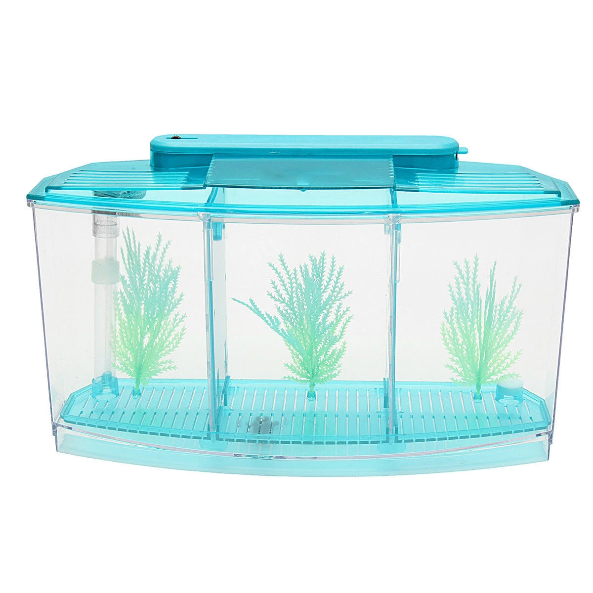 DIY Betta Fish бак нерестилище 2 цвета перегородка аквариум водная трава орнамент на