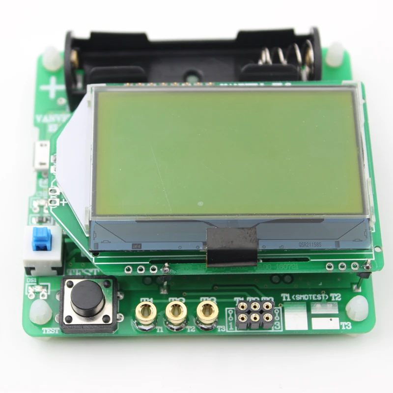 2016 Новый ЖК-дисплей 12864 Mega328 тестер транзисторов Диод Триод Емкость LCR ESR метр