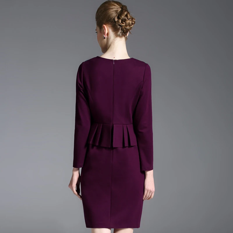 Knitted dress весенние и осенние модели 2017 новая мода высокого класса элегантный