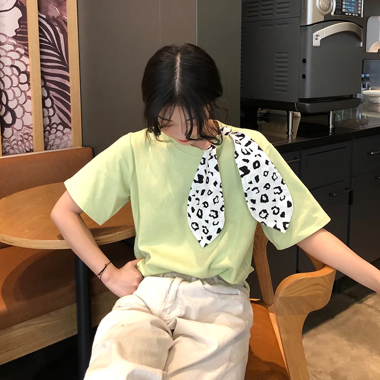 harajuku fashion brand T Shirts women summer style camiseta feminina ladies tops leopard o-neck plus size tees camisa | Женская одежда