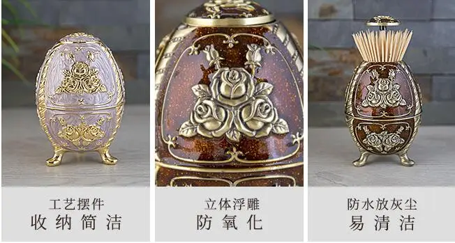 Европейский здание бронза Автоматическая Подставка Для Зубочисток зубочистка