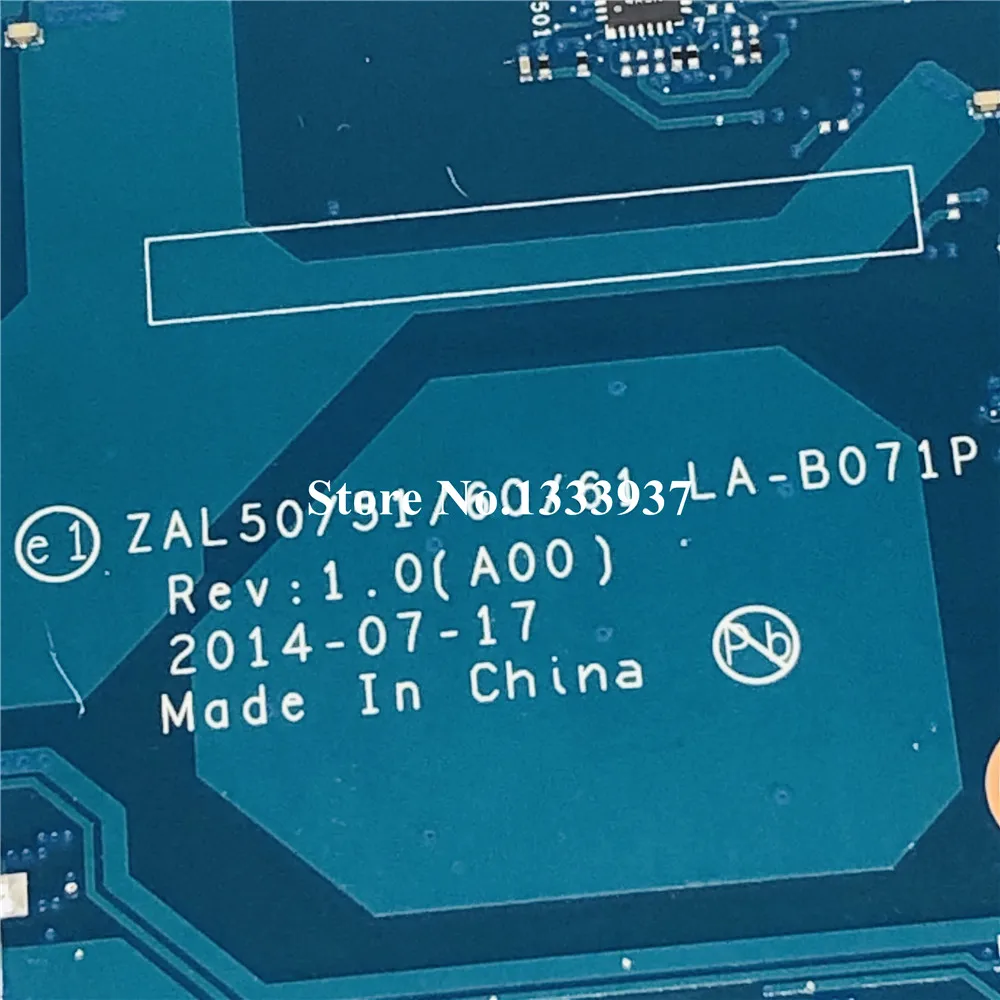 Для dell Latitude 3450 L3450 Материнская плата ноутбука SR27G I3-5005U CN-068RW5 68RW5 068RW5 ZAL50/51/60/61 LA-B071P