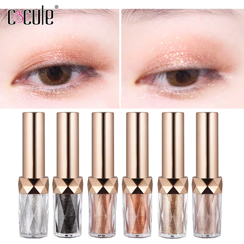 Мерцающие водостойкие жидкие тени для век подводка карандаш макияж глаз