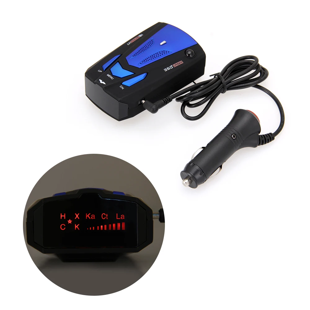 CARCHET GPS Car Radar Detectors Alarm System for Vehicle V7 Speed Voice car-detector 360 Degree Detector Electric Dog | Автомобили и