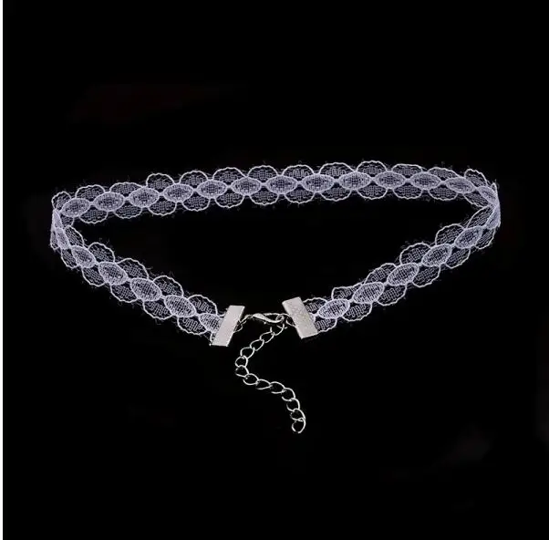 N173 90's Chokers ожерелья Модные ювелирные изделия готическое кружево черная