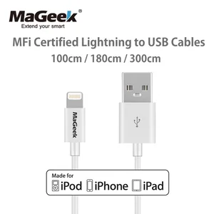 mageek 1m 1 8m 3m mfi certified lightning to usb mobile phone cables for iphone 12 11 xs max x 8 7 6 5 ipad air ios 12 11 free global shipping