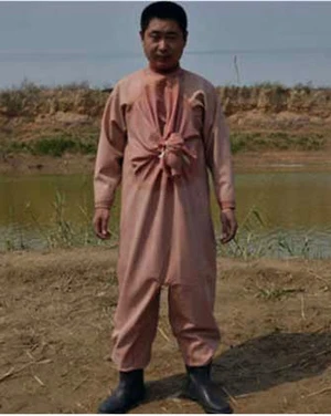SIZE47 Rubber Wader 1 мм красный резиновый дышащий грудь болотные Водонепроницаемые Сапоги fly Рыбалка болотные чулки ноги waadschoenen респиратор cuissardes peche - Цвет: SIZE47 Rubber Wader