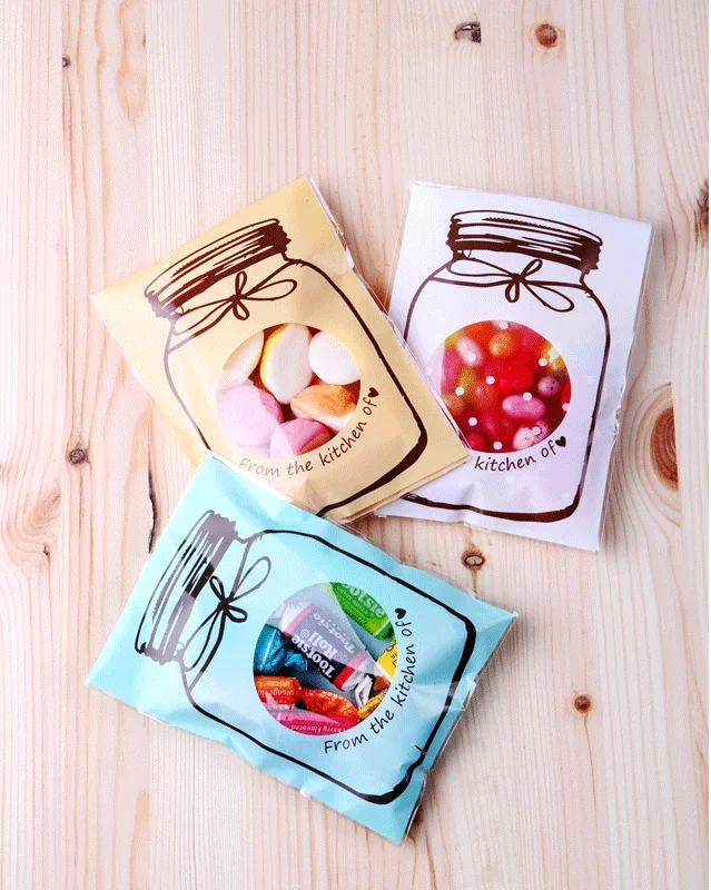 

50pcs 9.5cm&13cm OPP Bottle Baking Christmas Gift Packaging Bags Wedding Cookie Candy Plastic bag Drifting bottle