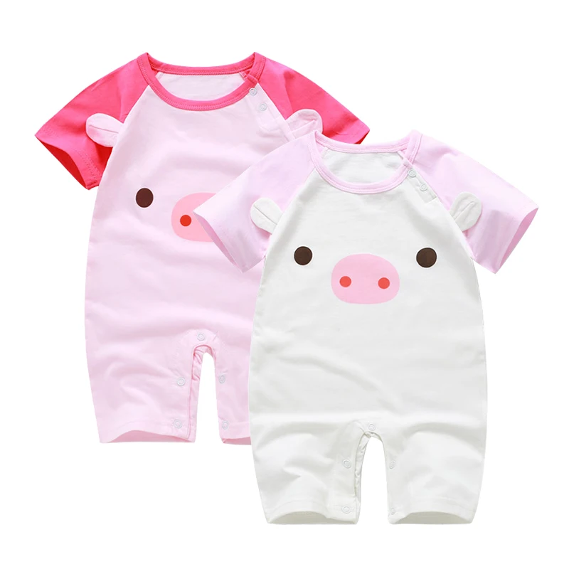 2 шт./партия Детский комбинезон с короткими рукавами для новорожденных девочек