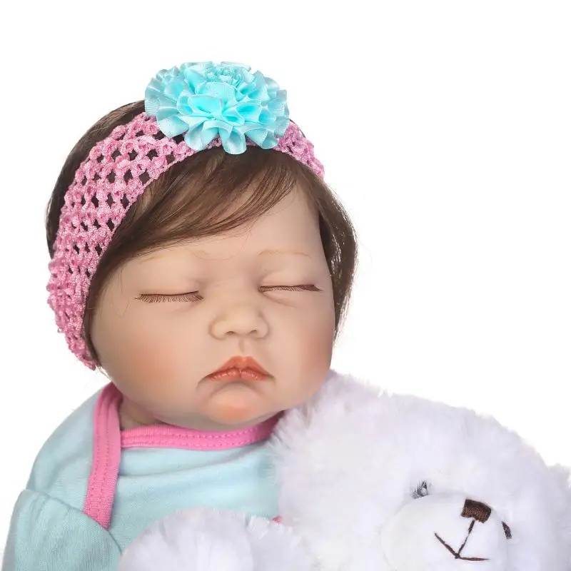 Кукла реборн Мягкая силиконовая 55 см 22 дюйма | Игрушки и хобби