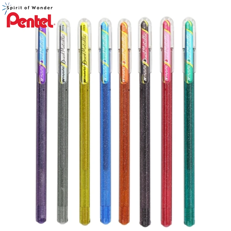 Японский Pentel flash 2 вида цветов in one pen K110 яркая цветная ручка для поздравительной