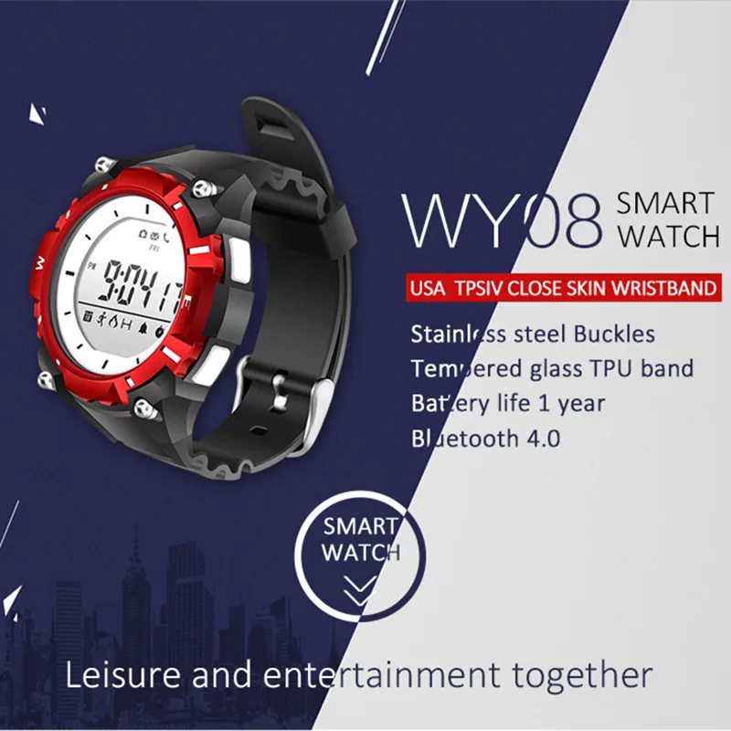 2017 DZB Bluetooth 4 0 Смарт-часы CSR стабильный чип-DA14580 водонепроницаемые умные часы для