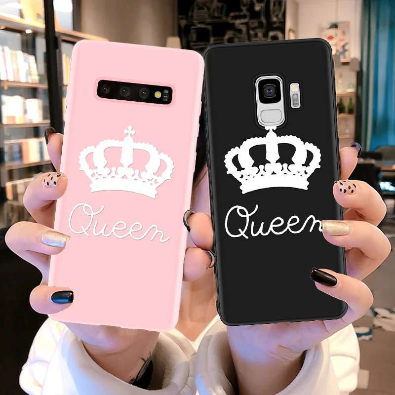 Матовая Мягкая обложка для samsung Galaxy A40 A50 A70 A5 A6 плюс A9 A8 A7 A30 S6 S7 край S8 S9 S10 плюс S10e queen чехол