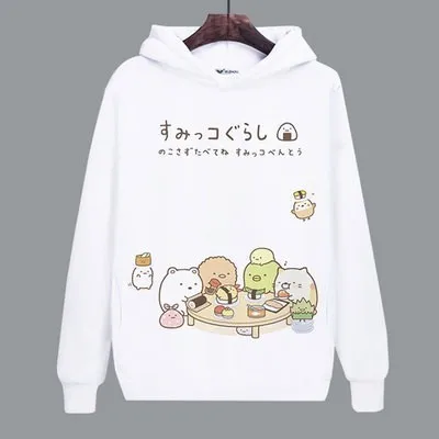 15 Женская толстовка для игры Sumikko Gurashi медведь Пингвин кошка милое пальто для девочек унисекс толстовки костюмы - Цвет: 15