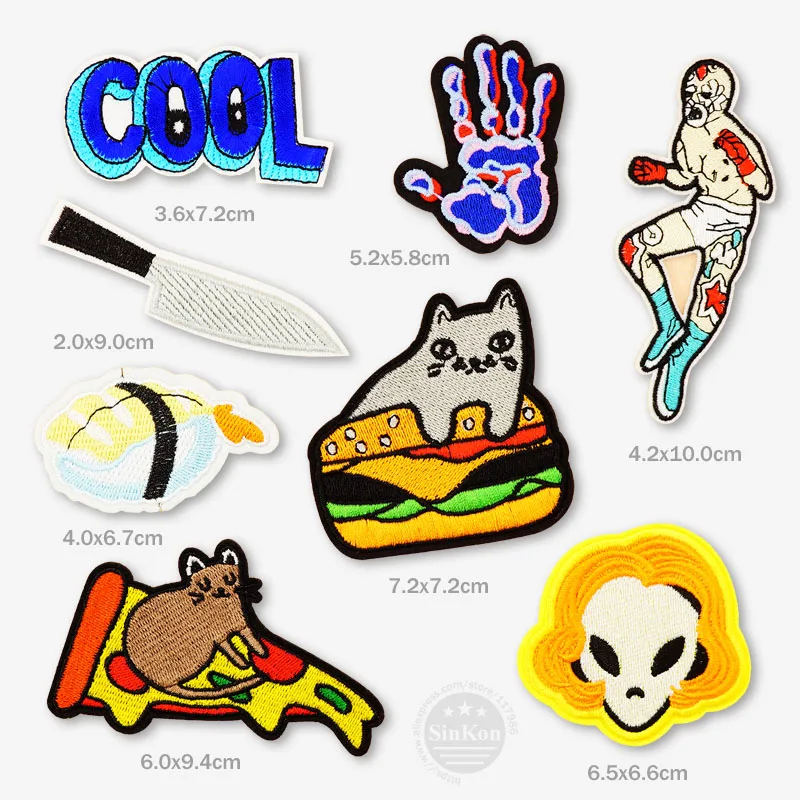 Крутой нож Боксер для суши термоклейкие нашивки значки вышивка тканью нашивка