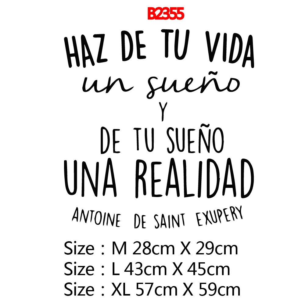 Cartoon Spanish Quotes Vinyl Wall Stickers For Baby's Rooms Decoration Accessories Murals Bedroom Decals adesivi murali | Дом и сад