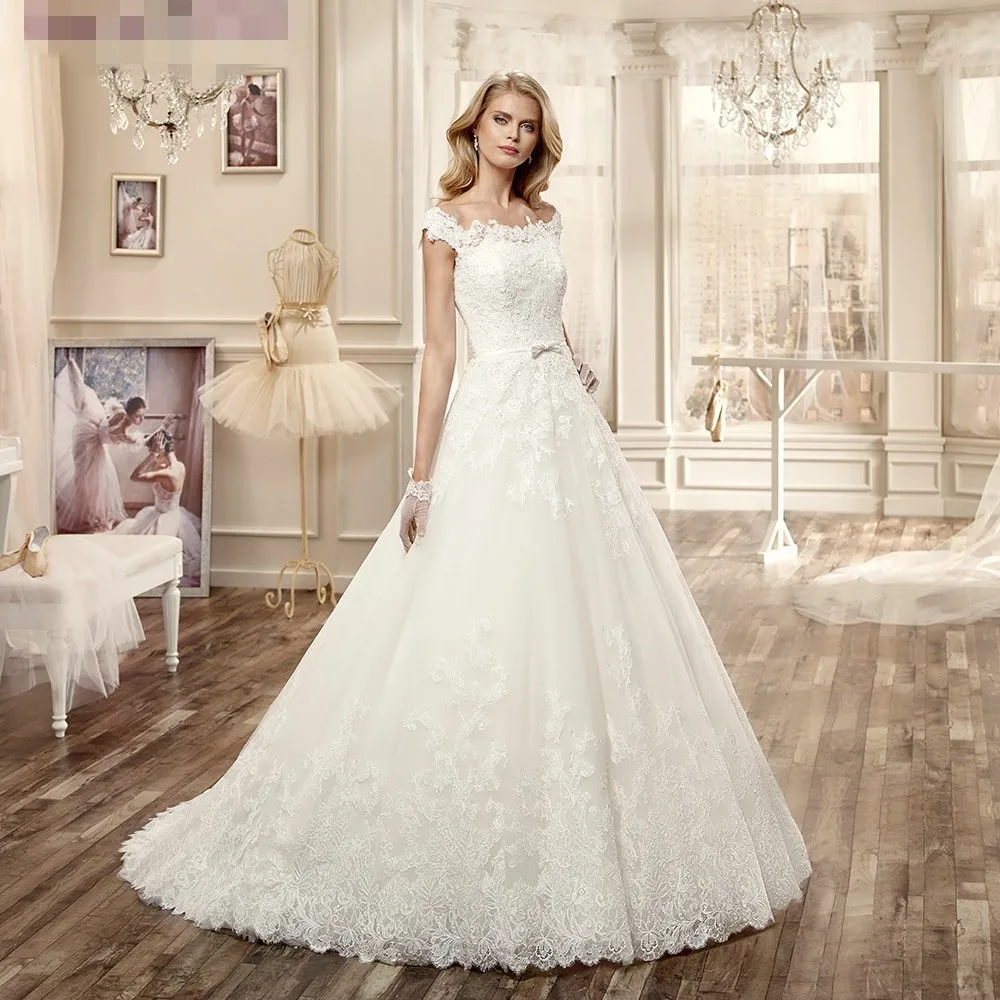 SIJANE Vestido de Noiva Vintage Wedding Bridal Dress Lace Floor-length Party Ball Gown 0678 | Свадьбы и торжества