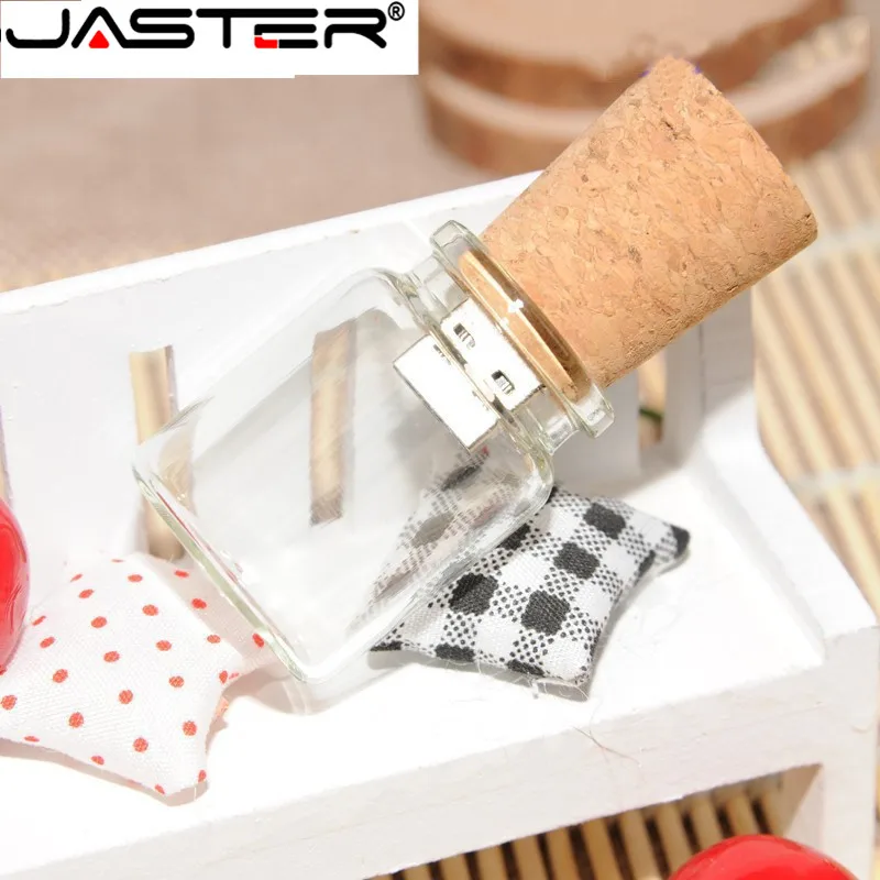 Usb флеш накопитель JASTER в деревянной пробковой бутылке 4/8/16/32/64 ГБ|USB